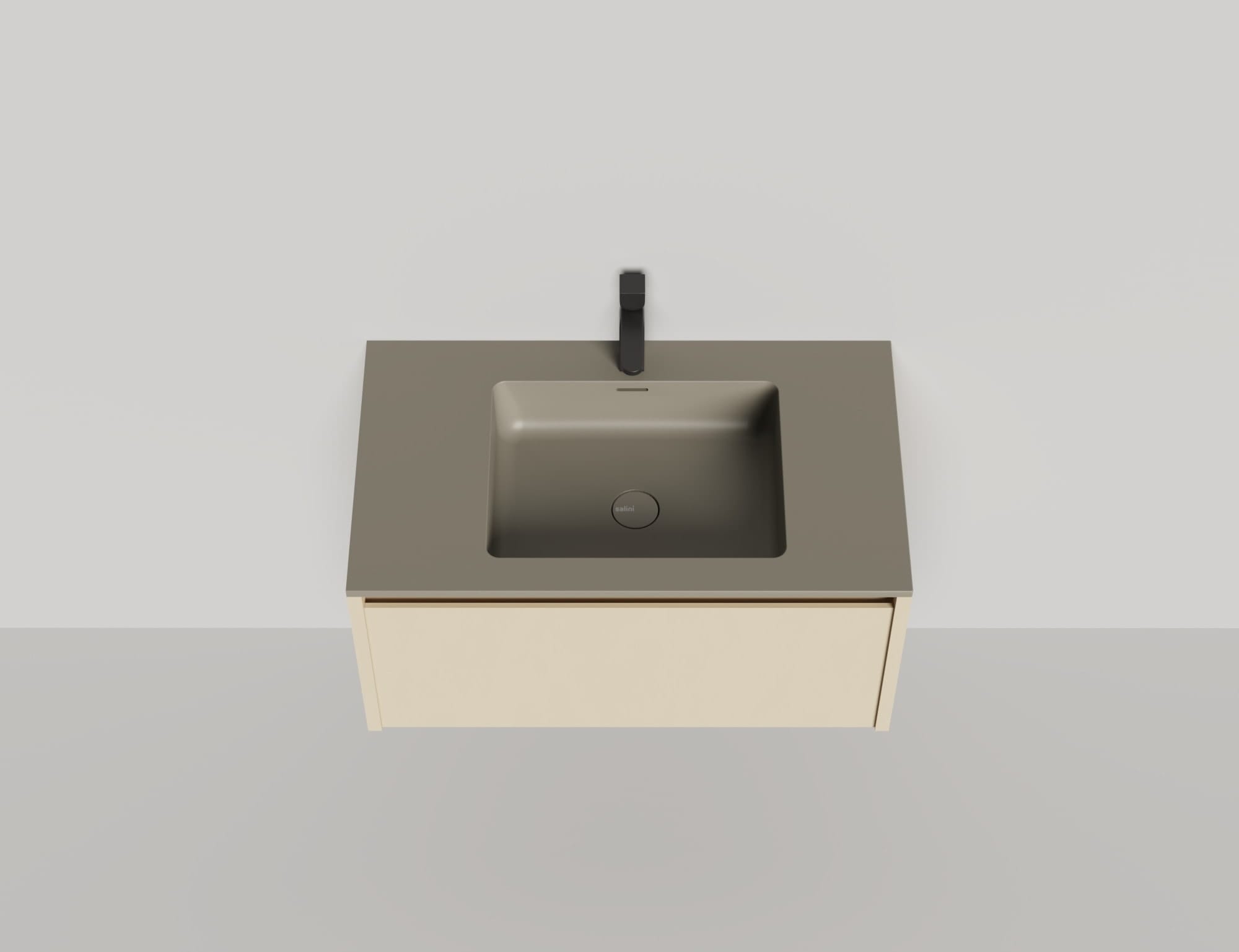 Тумба с раковиной Salini Domino Onda Plus 80 27D108ON RAL