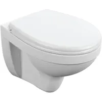 Унитаз подвесной Cersanit Delfi MZ-DELFI-PL с сиденьем микролифт, белый