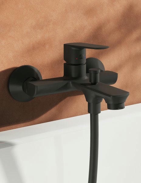 Смеситель для ванны Ravak Life LF 022.20BL X070479 черный