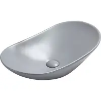 Раковина-чаша CeramaLux 7811AMHL-4 61,5x36 см, накладная, голубой матовый