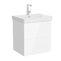 Тумба с раковиной Vitra Metropole Pure 60 67331 белая глянцевая