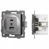 Механизм розетки 2хUSB type A и C Arlight SCT 049840