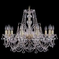 Подвесная люстра Bohemia Ivele Crystal 1411 1411/10/240/G/Balls