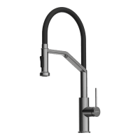 Смеситель для кухни Omoikiri Makkari 4994497 вороненая сталь