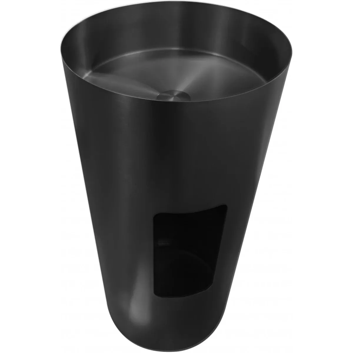Раковина Abber Wasser Kreis AF2414MB 40x40 см, напольная, черный матовый