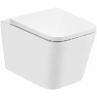 Унитаз подвесной Agger AT08100 безободковый, с сиденьем микролифт, белый глянец