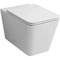 Унитаз подвесной Grossman GR-4414S безободковый, с сиденьем микролифт, белый