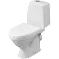 Унитаз-компакт Santeri Sonata 1.P201.2.S01.00B.F (4607143311336) косой выпуск, с сиденьем, крап на белом