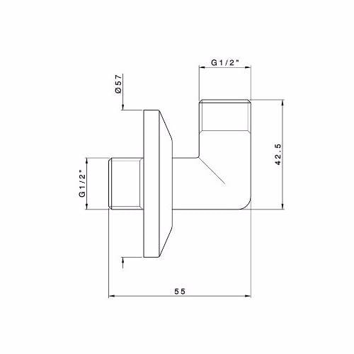 Подключение для шланга Nicolazzi 5526GB