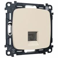 Розетка Ethernet RJ-45 и со шторками, без рамки Ambrella Volt OMEGA MO332005