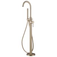 Напольный смеситель для ванны Abber Wasser Kreis AF8115GN золото матовое