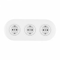 Розетка с заземлением и со шторкой Arte Milano SET08-3 SET08-3-40-1x3 white