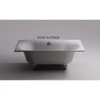 Ванна из литьевого мрамора Astra-Form Лира Solid Surface 01010076 170x75 см, белый матовый