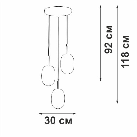 Подвесной светильник Vitaluce V2821 V2821-1/3S