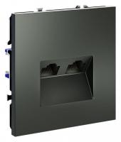 Розетка двойная Ethernet RJ-45 без рамки Voltum S70 VLS060206