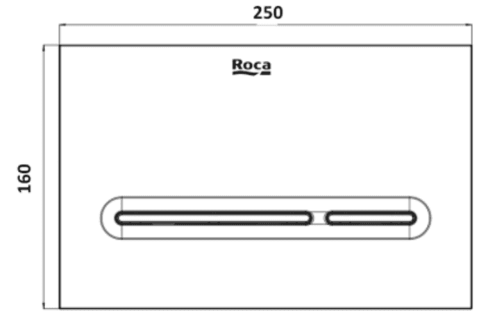 Клавиша смыва для инсталляции Roca PL-5 890099002 хром матовый