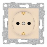Розетка с заземлением и со шторкой без рамки Gusi Electric UGRA С11Р4-027