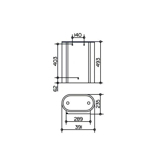 Мусорное ведро Keuco Plan 14988010000