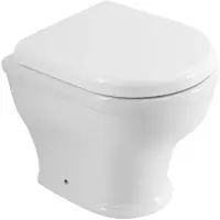 Унитаз приставной Cezares Giubileo CZR-265-CBR безободковый, белый