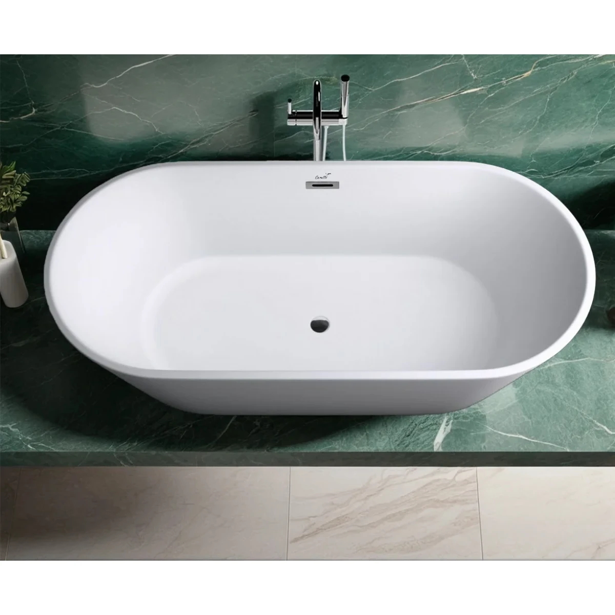 Акриловая ванна Ceruttispa D'Iseo CT10511 170x75 см, отдельностоящая, белый матовый