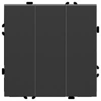 Выключатель трехклавишный без рамки Stekker RSW10-5108-05 49844