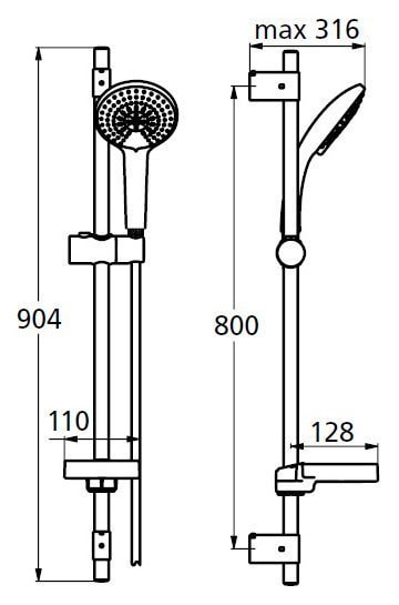 Душевой набор Ideal Standard IdealRain B9427AA