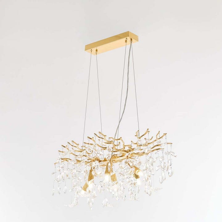 Подвесная люстра Arte Milano Веточка 230210.700.6.E14.D2 GD BUT-Clear