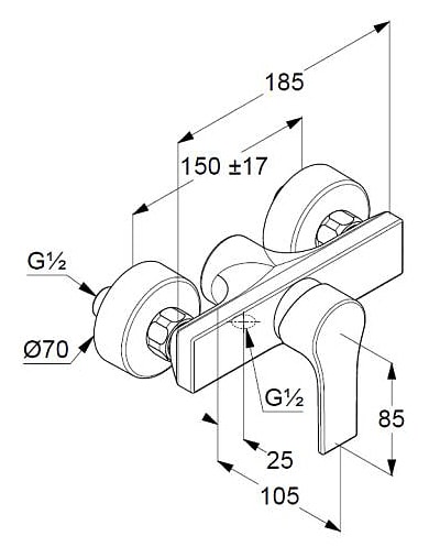 Смеситель для ванны Kludi Zenta SL 488703965 черный матовый
