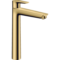 Смеситель для раковины hansgrohe Talis E 240 71717990 без сливного набора полированное золото