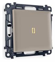 Выключатель одноклавишный с подсветкой без рамки Ambrella Volt Quant MA362010