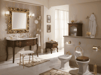 Тумба с раковиной Bagno Piu Versailles 130 орех матовый