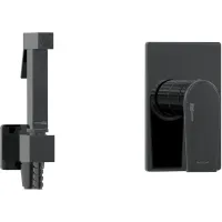 Гигиенический душ WasserKRAFT Glan A66096 со смесителем, черный глянец