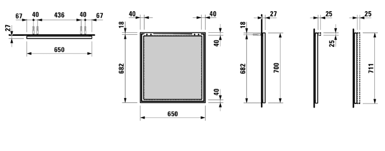 Зеркало Laufen Frame 4.4740.3.900.144.1