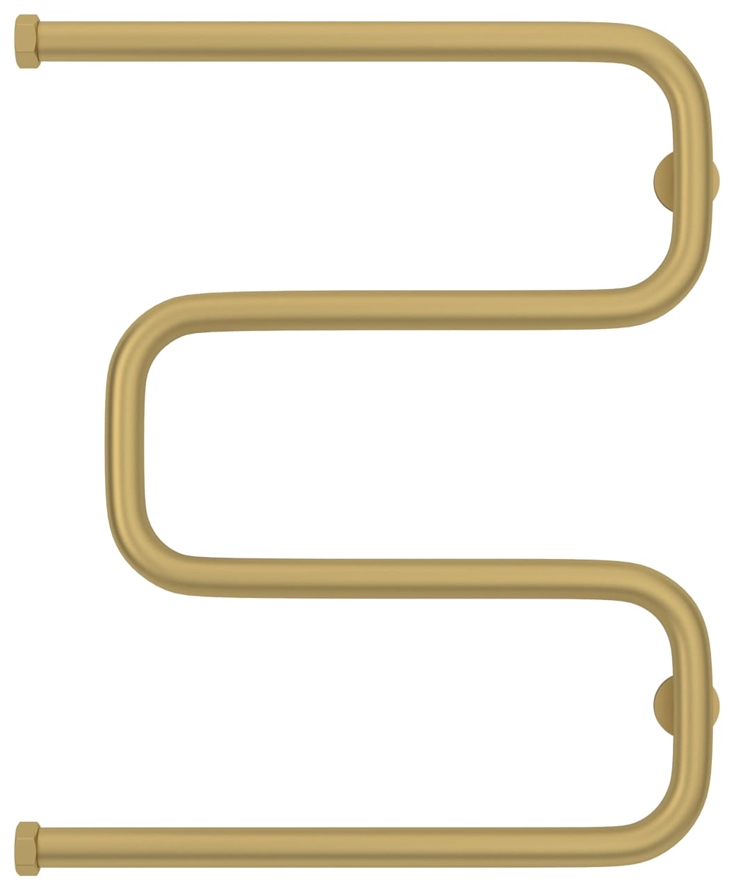 Водяной полотенцесушитель Сунержа Ш-образный+ 600х500 032-4014-6050 матовое золото