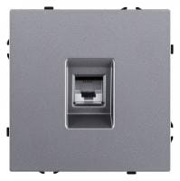 Розетка телефонная RJ-11 со штрокой, без рамки Kollinger Eclipse EC-019GY