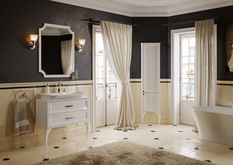 Зеркало AQWELLA 5 Stars LaDonna 85 LAD0207W белый глянец