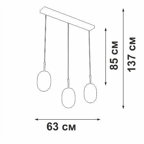 Подвесной светильник Vitaluce V2821 V2821/3S