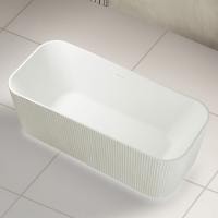 Ванна из искусственного камня Abber Stein 170x75 AS9663 белый матовый