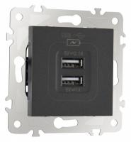 Розетка USB без рамки Arte Milano am-203 203.46-1.black