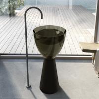 Раковина Abber Kristall 45 AT2703Black-Vesuvian черный