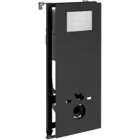 Инсталляция для унитаза WasserKRAFT Abens 20 20TLT.010.ME.BL.WH04 с кнопкой смыва, белый