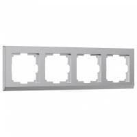 Рамка на 4 поста Werkel Stark (серебряный) W0041806
