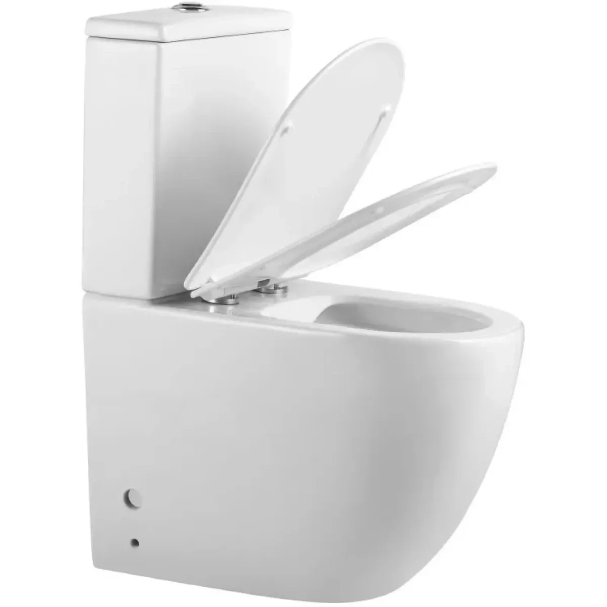 Унитаз-компакт Orange C05-000w с сиденьем микролифт, белый глянец