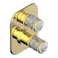 Смеситель для душа THG Hirondelles platinum stamped A4K.F01.5500BE золото