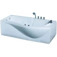 Акриловая гидромассажная ванна 173x83 см L Gemy G9010B L