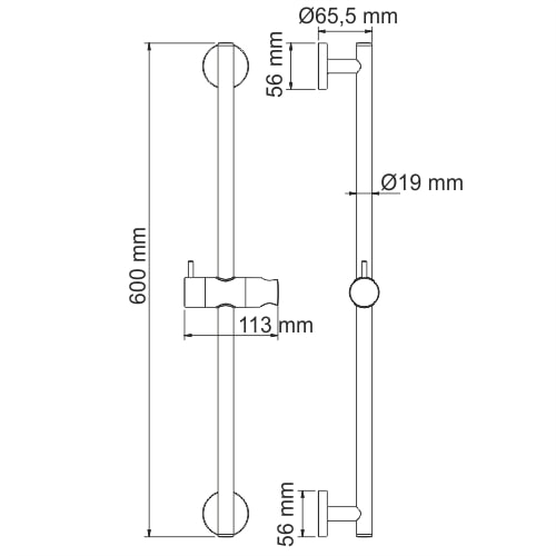 Душевая штанга WasserKRAFT A122