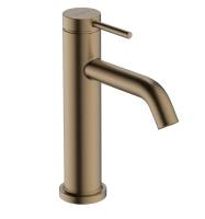 Смеситель для раковины hansgrohe Tecturis S 73310140 со сливным гарнитуром шлифованная бронза