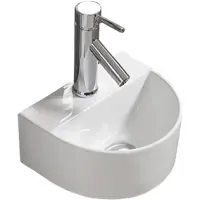 Раковина CeramaLux 7781 30x25,5 см, рукомойник, белый