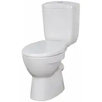 Унитаз-компакт Jacob Delafon July E24541RU-0 + E24542RU-0 с сиденьем, белый