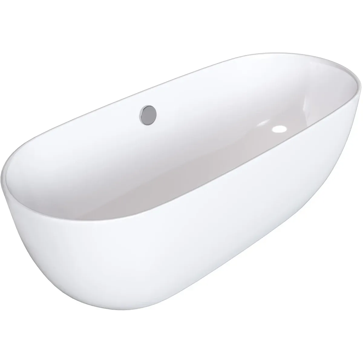 Акриловая ванна Grossman Classic GR-2401 150x75 см, отдельностоящая, белый глянец